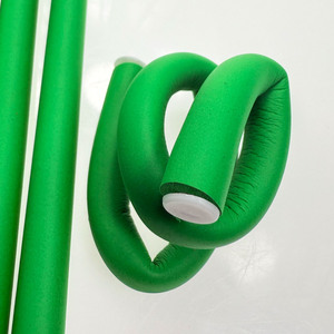 10 Pezzi Bigodini in Plastica Fredda da 24cm e Rulli in Schiuma Senza Calore, Bastoncini Flessibili per Arricciare i Capelli - Product Image 2
