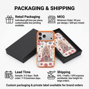 Étui de téléphone en <span class=keywords><strong>cuir</strong></span> de luxe avec impression florale 3D en relief, effet broderie, motif rose, vintage, antichoc, impression peinture à l'huile - Product Image 3