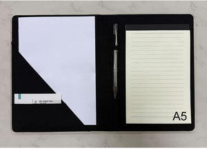 Cahier de portefeuille à sublimation en toile écologique A4, pages rechargeables vierges pour la conception et les cadeaux personnalisés - Product Image 5