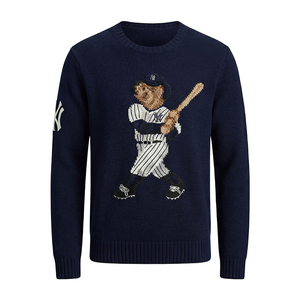 Pull en maille pour homme 100% Coton Premium, anti-boulochage, doux, respirant, léger, avec logo personnalisé, faible MOQ - Product Image 1
