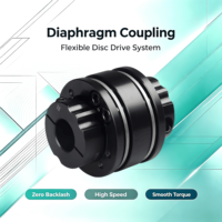 Accouplement à diaphragme en acier inoxydable JM, structure à mâchoires/arakis, couple élevé, flexible et durable, garantie 1 an, personnalisable OEM