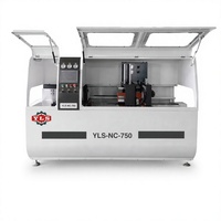 Sierra de corte automática sin cola YLS-NC-750 de aluminio de 750 mm con servo para fábrica de procesamiento de perfiles grandes de ventanas y puertas