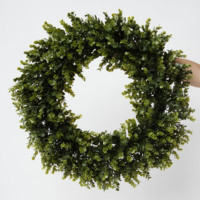 Couronnes pour porte d'entrée 60CM, couronne artificielle de printemps pour porte d'entrée, ferme, mariage, verte, toute l'année, intérieur extérieur, pour décoration
