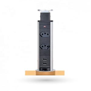 Prise Pop up Brésil standard avec 2 prises + chargeurs USB soquete Torre de Tomada - Product Image 6