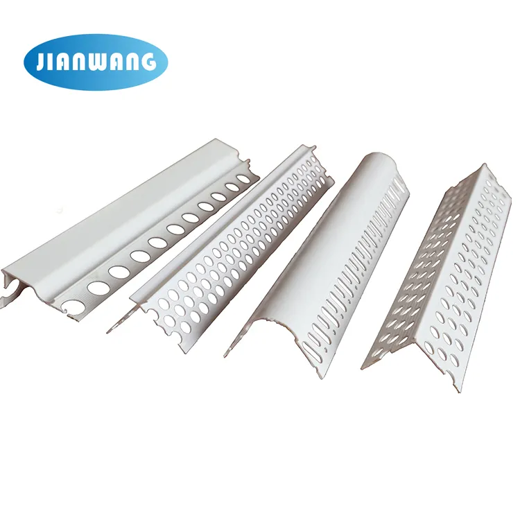 Kualitas Tinggi PVC Fleksibel Drywall Sudut Eksternal Manik Putih PVC Plesteran Sudut Manik untuk Papan Gipsum