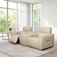 Komplettes Wohnzimmer-Set mit 2 Relaxsessel-Sofas