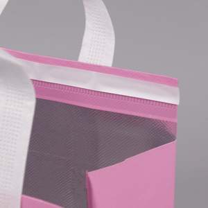 Sac isotherme pliable personnalisé pour la livraison de pizzas, sac à lunch, sac de pique-nique, sac isotherme non tissé avec logo imprimé - Product Image 4