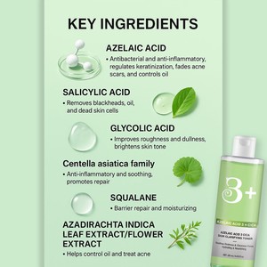 Tonique pour la <span class=keywords><strong>peau</strong></span> à l'acide azélaïque 3CICA, Clarifiant pour la <span class=keywords><strong>peau</strong></span> à l'acide azélaïque 3CICA - Product Image 5