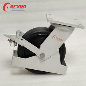 ล้อเลื่อนอุตสาหกรรมแบบแข็ง Carsun ขนาด 8 นิ้ว สีดำ ทำจากไนลอน รับน้ำหนักมากพิเศษ พร้อมแผ่นเหล็กป้องกันขาตั้ง ล้อแบบแข็ง ผลิตตามมาตรฐาน OEM - Product Image 5
