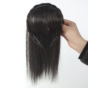Diadema con Trenzas <span class=keywords><strong>de</strong></span> Cabello <span class=keywords><strong>de</strong></span> Aspecto Natural, con Flequillo Ordenado, para Mujeres y Niñas, Gran <span class=keywords><strong>Venta</strong></span> - Product Image 2