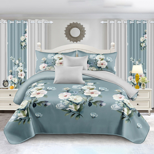 Juego de Sábanas y Cubrecamas Premium DL de 12 Piezas, Tamaño King, Fundas de Almohada, Cortinas, Poliéster, para Todas las Estaciones, para Dormitorio, Venta al por Mayor, OEM, Personalizado - Product Image 4