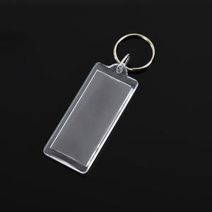 도매 승화 사진 앨범 키 체인 공백 사용자 정의 투명 아크릴 키 홀더 열쇠 고리 반지 - Product Image 5