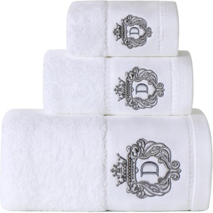 Lot de 3 serviettes de bain jetables en tissu éponge épais, doux, compressé, à séchage rapide, certifié OEKO-TEX, 100 % coton, pour la vente en gros - Product Image 1