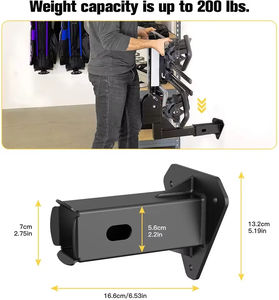 Support mural d'<span class=keywords><strong>attelage</strong></span> robuste Dispositif de stockage mural d'<span class=keywords><strong>attelage</strong></span> polyvalent pour <span class=keywords><strong>vélo</strong></span> - Product Image 5