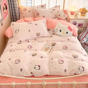 Juego de Sábanas y Funda de Edredón de Diseño de Dibujos Animados en 3D de Alta Calidad, Juego de Ropa de <span class=keywords><strong>Cama</strong></span> <span class=keywords><strong>Infantil</strong></span> de Lujo, Tamaño Queen y King - Product Image 5