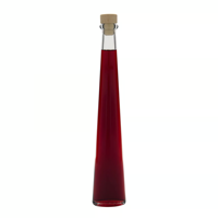 Bouteille en verre de 200 ml Dama Ovale