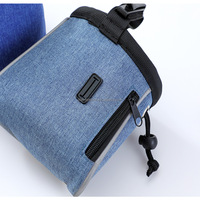 Sac à friandises pour chiens personnalisé avec distributeur de sacs à crottes et bande réfléchissante, pochette en tissu Oxford mains libres avec ceinture pour la marche