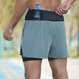Pantaloncini da allenamento da uomo 2 in 1 pantaloncini da allenamento leggeri da palestra per Yoga da ginnastica con pantaloncini da ginnastica da ginnastica - Product Image 6
