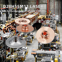 Nouvelle tête de découpe laser à fibre double couche haute performance D28H15M11 à longue durée de vie pour Precitec, HANS, BOCI, etc.