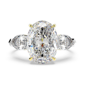 S925 Italy Silver Jewelry Single Stone Designs Oval <strong>Cubic</strong> <strong>Zirconia</strong> <strong>Engagement</strong> <strong>Ring</strong> - Product Image 1