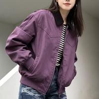 Blouson bomber en polaire pour homme avec col contrastant et fermeture éclair métallique, coupe ample personnalisée