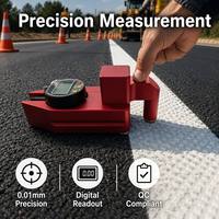 High Precision Digital Anodized Aluminum Road Marking Paint Coating Thickness Gauge Tester with 0.02mm Accuracy