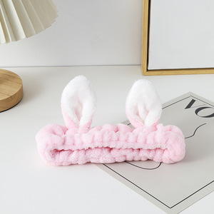 Bandeau de cheveux d'animaux de dessin animé bandeau de maquillage antidérapant en acier inoxydable avec <span class=keywords><strong>oreilles</strong></span> de lapin bandeau de <span class=keywords><strong>lavage</strong></span> de visage mignon Style de mode - Product Image 5
