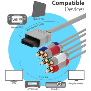 Cáp Thành Phần HD AV Sang HDTV-EDTV (Độ Phân Giải Cao 480P) Tương Thích Với Nintendo Wii Và Wii U - Product Image 3