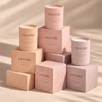 Bougie parfumée en verre de qualité supérieure, design personnalisé, fabrication artisanale, avec coffret cadeau haut de gamme
