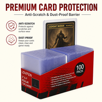 Lot de 200 protège-cartes rigides classiques en PVC RFID pour cartes de baseball transparentes de 3x4 pouces, porte-cartes de collection pour cartes sportives