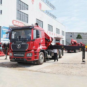 Camion tracteur Shacman 6X4 à 10 roues avec grue hydraulique pliante de 20, 25 ou 30 tonnes à vendre - Product Image 3