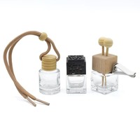 Diffuseur de parfum suspendu pour voiture, flacon en verre anti-fuite de 8 ml, élimination des odeurs, huile essentielle, flacon de parfum