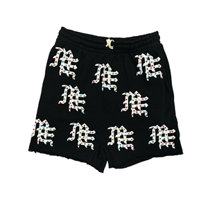 Pantalones Cortos Deportivos para Hombre, Estilo Retro con Diamantes, de Alta Calidad, Marca Americana de Moda Urbana, Venta al Por Mayor - Product Image 3