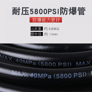 Bosch High Pressure Hose 6mm Inner Diameter Black Polytetrafluoroethylene 8m 10m 15m 20m For Car <b>Washer</b> - Product Image 5