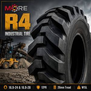 Pneu industriel neuf 16.9-28TL 12PR R4 Bias Solid pour tracteur, pelle rétrocaveuse, utilisation sur terrain et route, double usage - Product Image 3