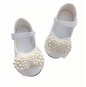 Nuovi Sandali Estivi per Bambine con Decorazioni di Perle, Punta Aperta, Suola in Gomma, Morbidi e Antiscivolo, <span class=keywords><strong>Scarpe</strong></span> da Principessa per Feste e Matrimoni - Product Image 6