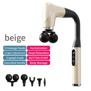 Pistola de Masaje de Doble Cabezal con Mango Largo para Cuello, Hombros, Espalda, Brazos y Piernas, Masajeador de Cuerpo Completo, Relajación Muscular, Vibración, Pistola de Masaje Portátil - Product Image 3