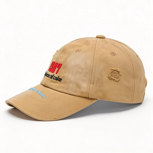 Gorra de Papá Estilo Retro 1987 con Estampado Desgastado Color Caqui, Gorra Casual Unisex para Streetwear, Gorra de Papá Ajustable de Algodón al por Mayor - Product Image 3