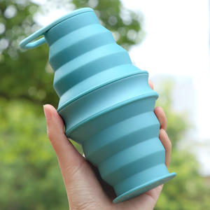 <span class=keywords><strong>Taza</strong></span> de silicona plegable Para llevar al aire libre, <span class=keywords><strong>taza</strong></span> de viaje portátil personalizable Para Sublimar, venta al por mayor - Product Image 6