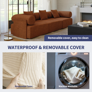 MOQ100 Canapé modulaire en mousse <span class=keywords><strong>de</strong></span> luxe durable sans os, canapé <span class=keywords><strong>de</strong></span> salon, emballage sous vide, éponge compressée, OEMODM - Product Image 5