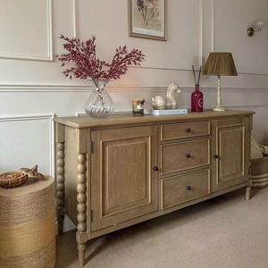 Credenza Moderna in Stile Francese Antico, Mobile di Stoccaggio in Legno Massello per <span class=keywords><strong>Ingresso</strong></span>, Bar, Villa, Sala da Pranzo o Soggiorno, Decorazione da Parete - Product Image 6