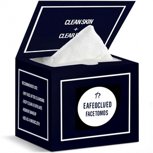 Boîte magnétique <span class=keywords><strong>personnalisée</strong></span> OEM, serviettes nettoyantes écologiques carrées en viscose non tissée, hypoallergéniques, jetables, pour salon - Product Image 1