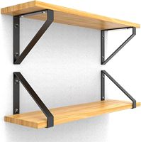 Supports d'étagère robustes, supports triangulaires en acier pour mur, capacité de charge de 300 lb, pour garage, atelier, maison