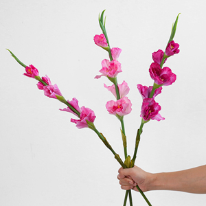 Gladiolus artificiel en gros à longue tige, <span class=keywords><strong>fleur</strong></span> de lys en soie multicolore pour événements, hôtels, <span class=keywords><strong>d</strong></span>écoration intérieure et vases de fleuristes - Product Image 6