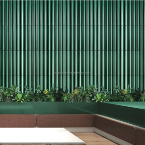 Revestimiento de pared de hormigón UHPC, ladrillos 3D impermeables para centros comerciales, patios, parques, paredes interiores y exteriores, tubo de 180*400*16 mm - Product Image 2