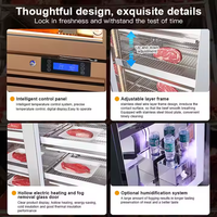 Machines de vieillissement à sec de grande capacité pour le boeuf Steak de viande Saucisse de jambon Réfrigérateur Armoire Congélateur commercial