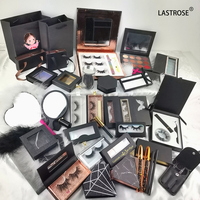 Boîte d'emballage vide pour cils, marque privée, 5 paquets de cils, 3 paquets de cils avec miroir