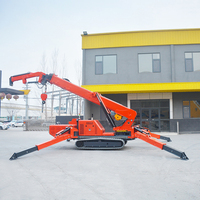 Grúa Araña de Litio de 1-8 Toneladas con Motor de Alta Eficiencia, Brazo Telescópico, Mini Grúa Móvil sobre Orugas para Uso en Construcción