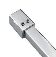 Barre de support de porte de douche en verre en acier inoxydable de haute qualité, poignée pour porte de douche en verre