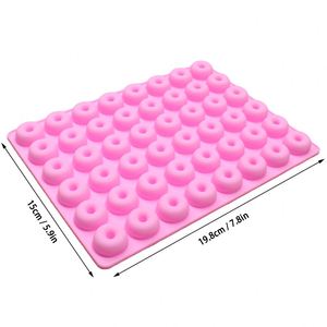 Moule en silicone personnalisé pour mini bonbons gélifiés ronds, 48 cavités, pour beignets, chocolat et fondant, vente en gros - Product Image 2